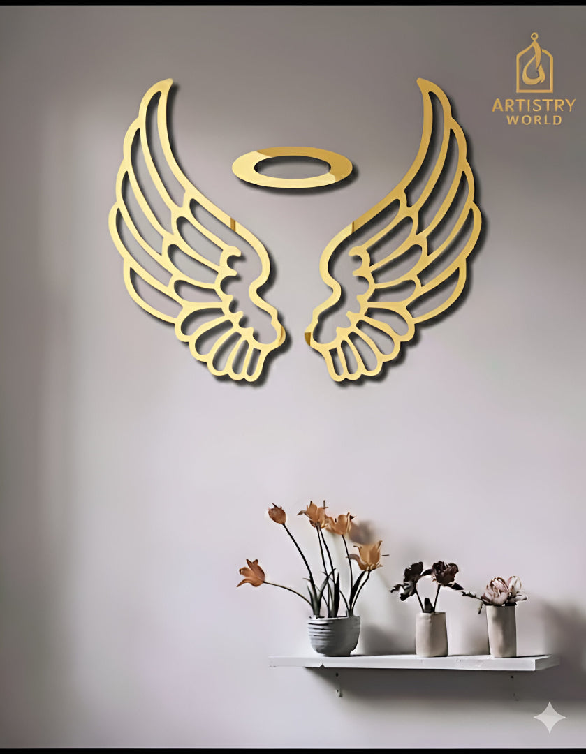 Wooden Angel Wings – Abstract Wall Art