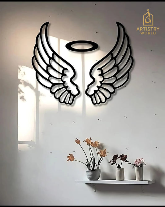 Wooden Angel Wings – Abstract Wall Art - Artistry World