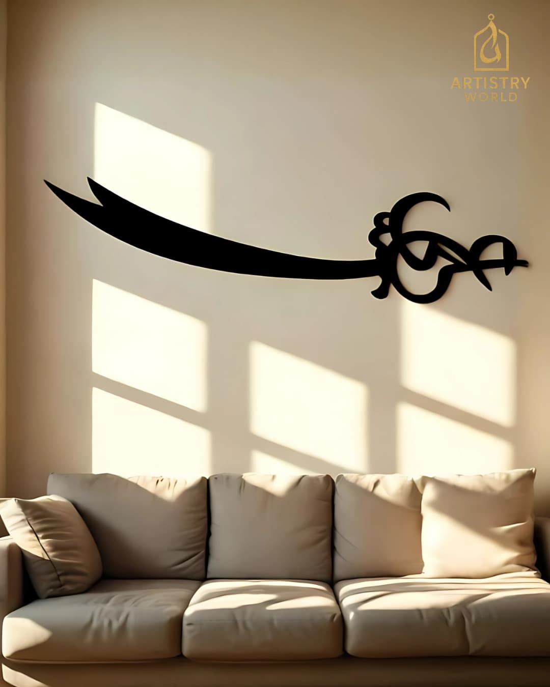 Zulfiqar The Sword of Ali (A.S) - Wooden Wall Art - Islamic Decor - Artistry World