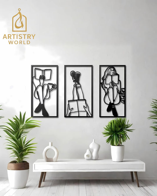 Sophisticated Book lover Wooden wall art